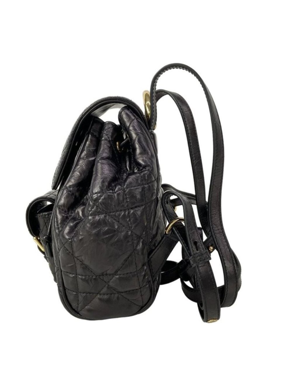 Dior Sac u Caro Backpack Small Black Macro Cannage - Picture 4 of 16